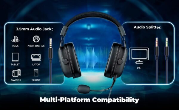 Headphone Fone de Ouvido Havit HV-H2002d, Gamer, com Microfone, Falante 53mm, Plug 3.5mm: compatível com XBOX ONE e PS4, HAVIT, HV-H2002d e Outros - Imagem 9