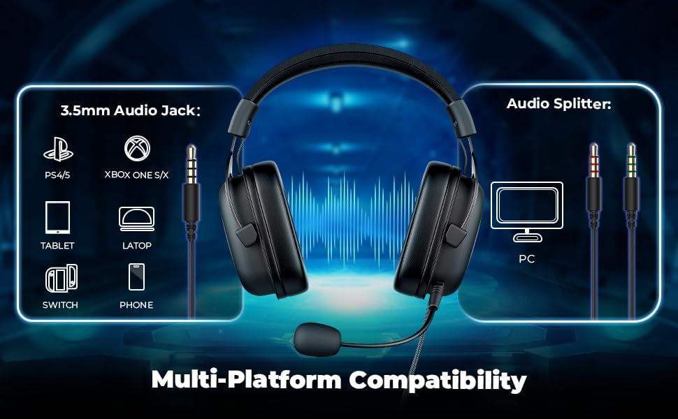 Headphone Fone de Ouvido Havit HV-H2002d, Gamer, com Microfone, Falante 53mm, Plug 3.5mm: compatível com XBOX ONE e PS4, HAVIT, HV-H2002d e Outros - Imagem 9