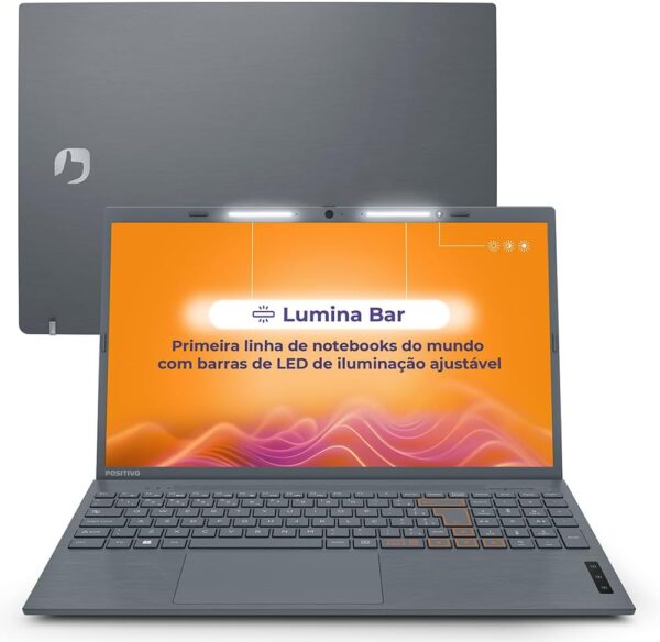Notebook Positivo Vision C15 Lumina Bar Celeron 8GB 128GB eMMC
