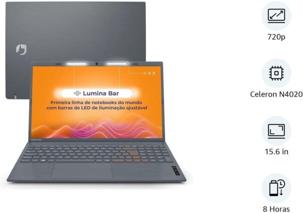 Notebook Positivo Vision C15 Lumina Bar Celeron 8GB 128GB eMMC - Imagem 5