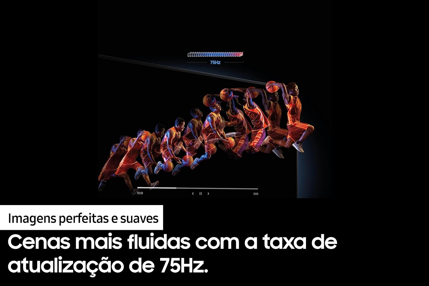 Samsung T350 - Monitor Gamer, 24", FHD, 75Hz, HDMI, VGA, Freesync, Preto - Imagem 6