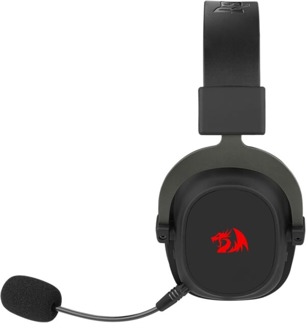 Headset Gamer Redragon Zeus Pro H510-PRO Sem Fio 7.1 Preto - Imagem 3