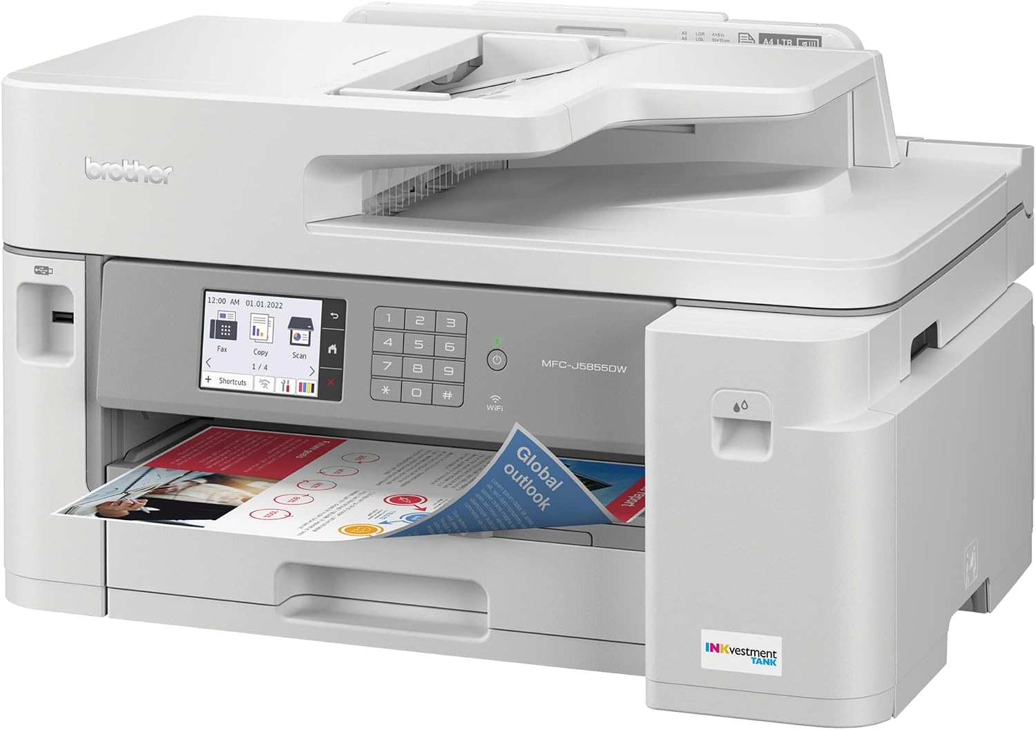 Impressora Multifuncional Tanque de Tinta LEDGER Brother MFC-J5855DW - Imagem 2