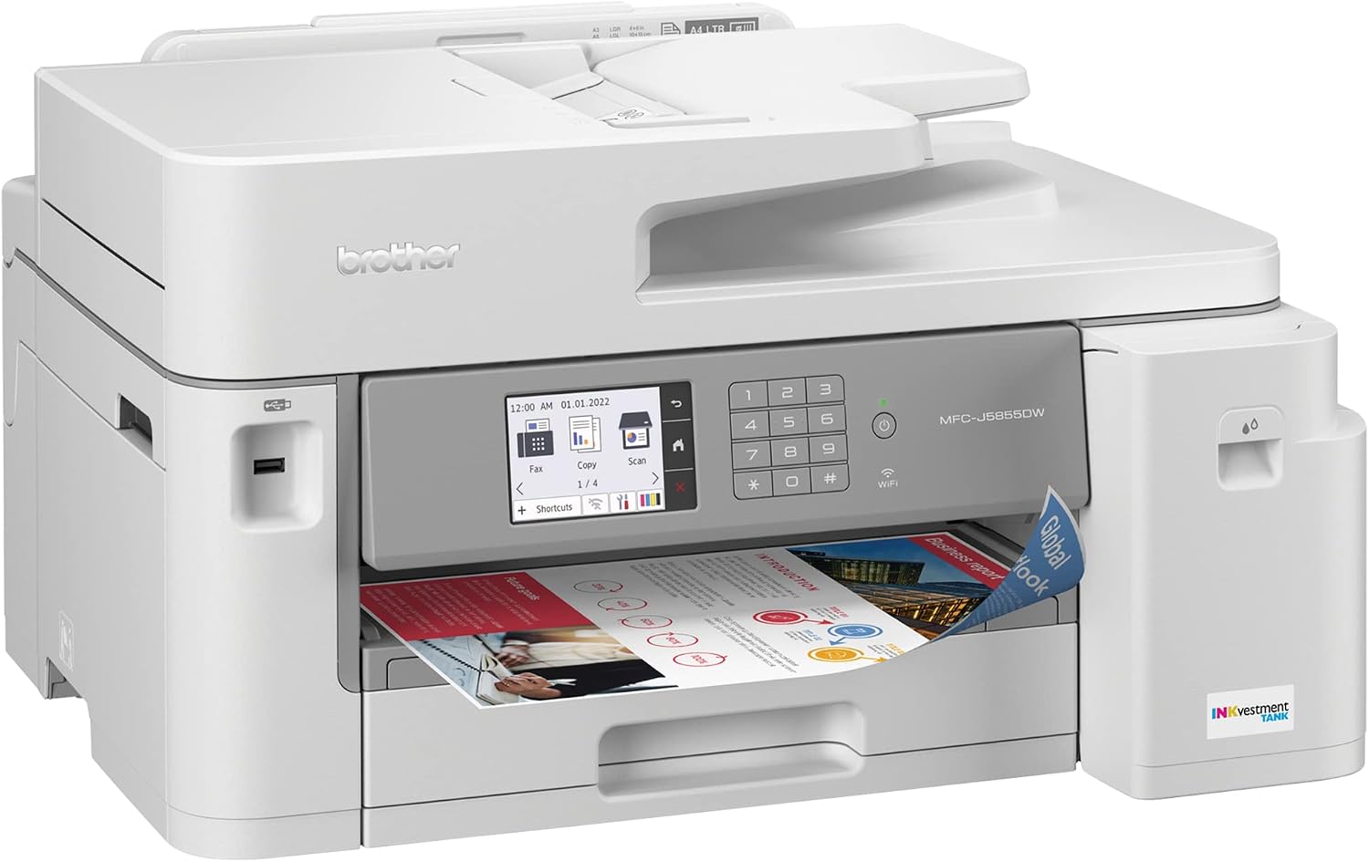 Impressora Multifuncional Tanque de Tinta LEDGER Brother MFC-J5855DW - Imagem 3